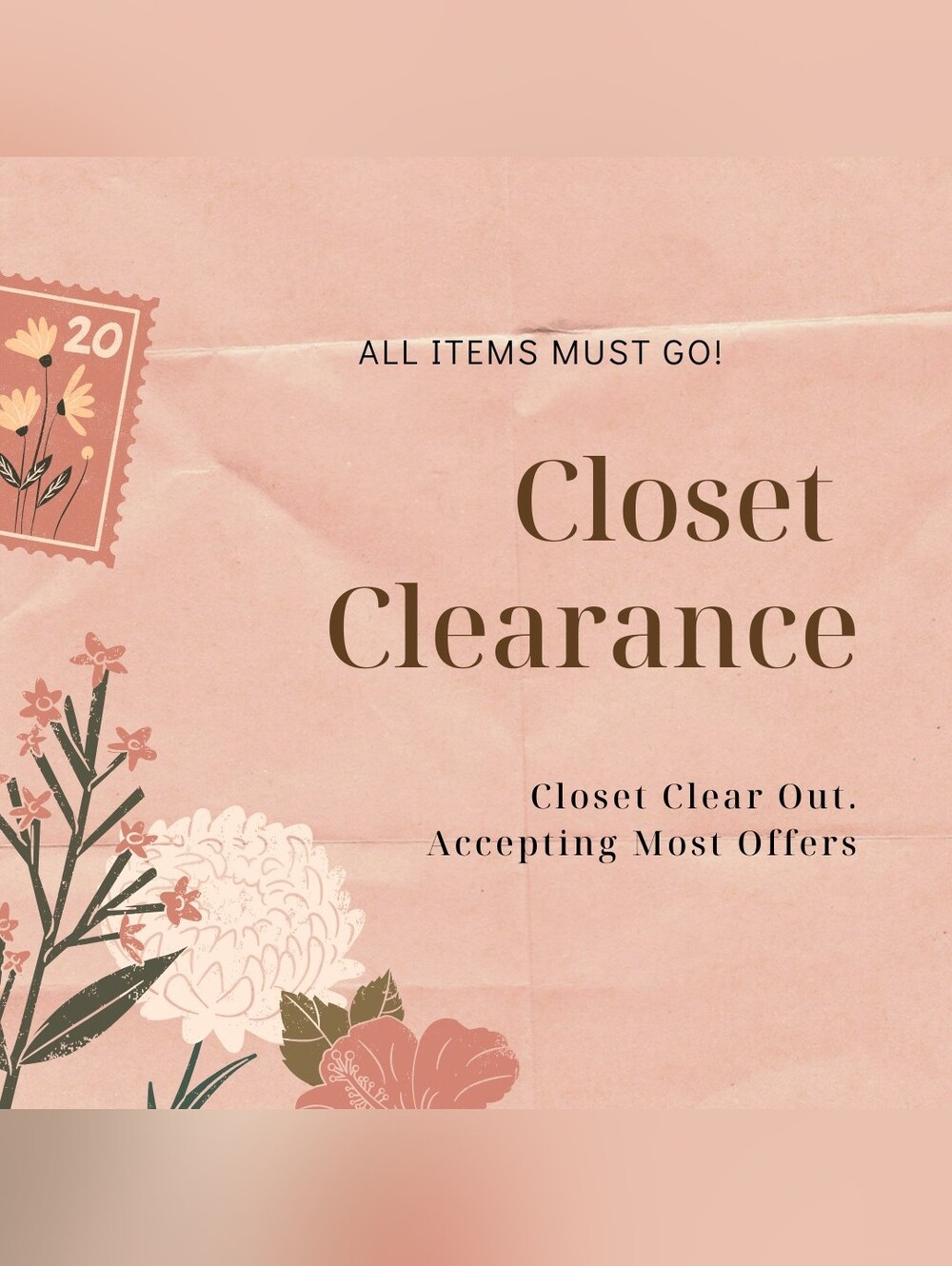 Closet Clearance